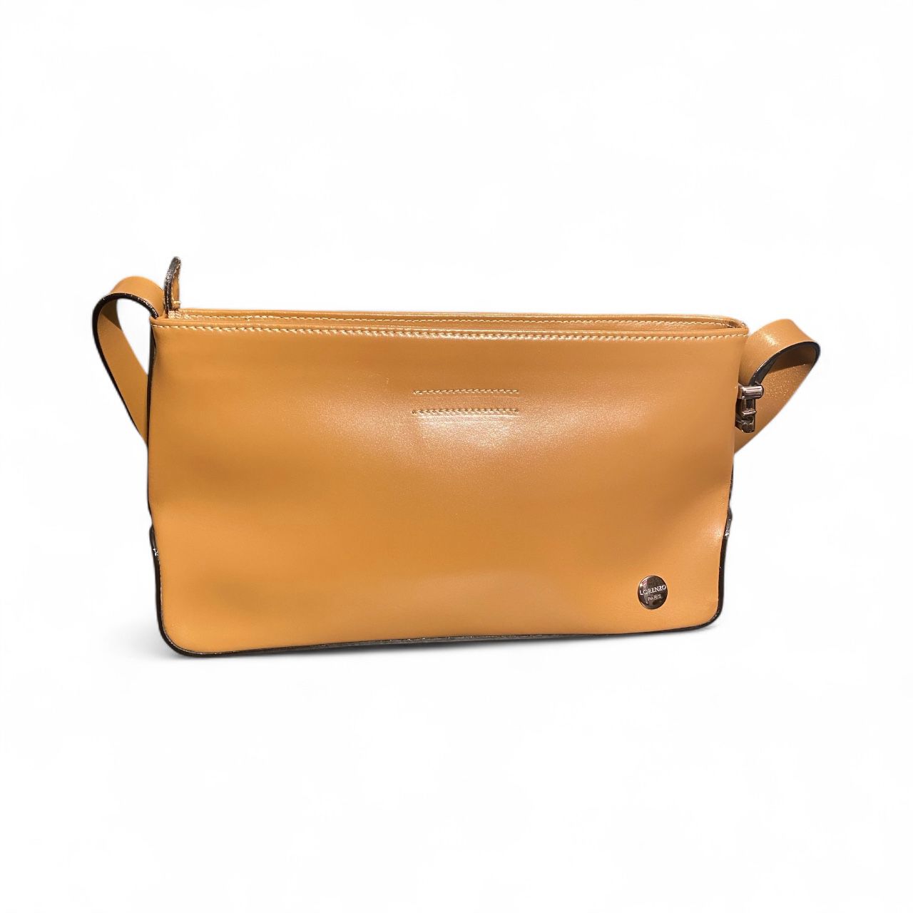 Sac à main Lorenzo Paris en cuir brun