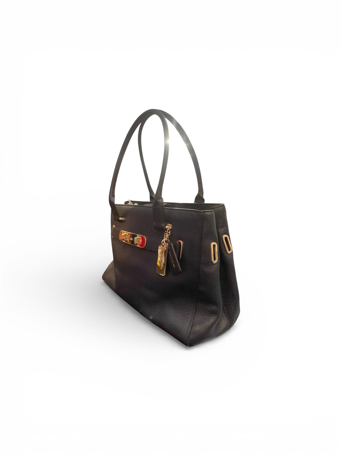 Sac à main COACH en cuir noir