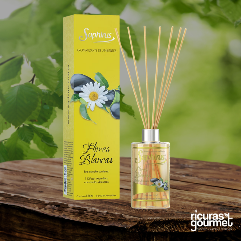 Difusor aromático Saphirus Flores Blancas