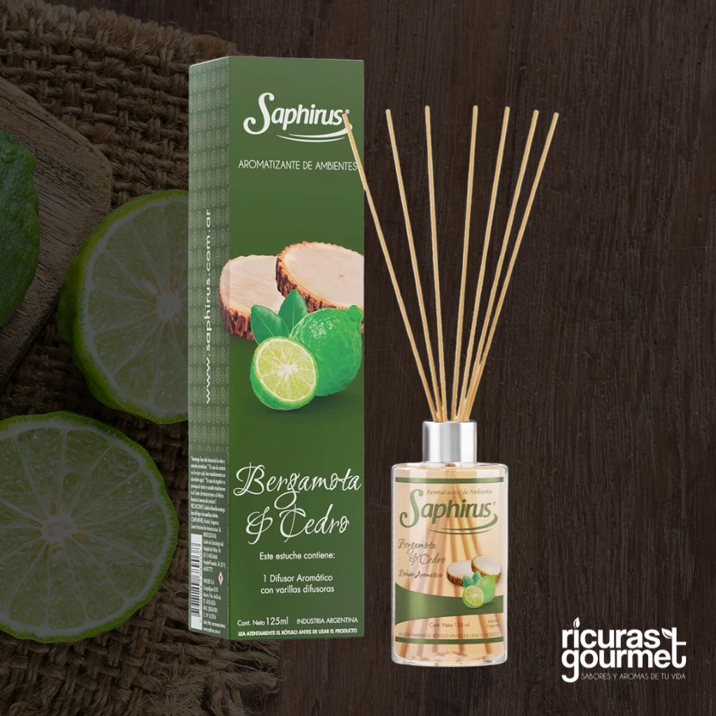 Difusor Saphirus Bergamota & Cedro