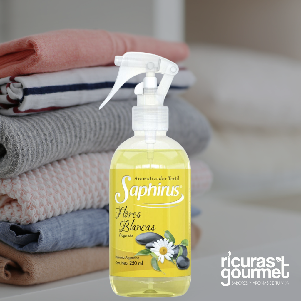 Perfumina Textil Saphirus Flores Blancas