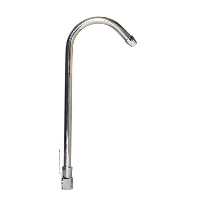Aqua True Blue Add-On Spout + Elbow Spout Adapter for Portable or Countertop Water Filtration Systems | Chrome Finish | Lead Free |