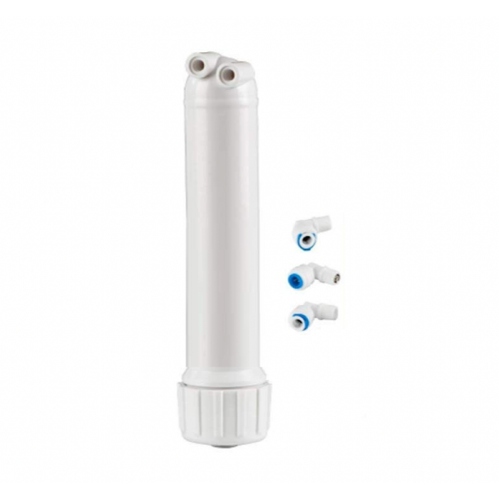 Membrane Filter Housing Reverse Osmosis 1812/2012 | 1/8″ FPT Membrane Housing | Check Valve + Quick-Connect Fittings