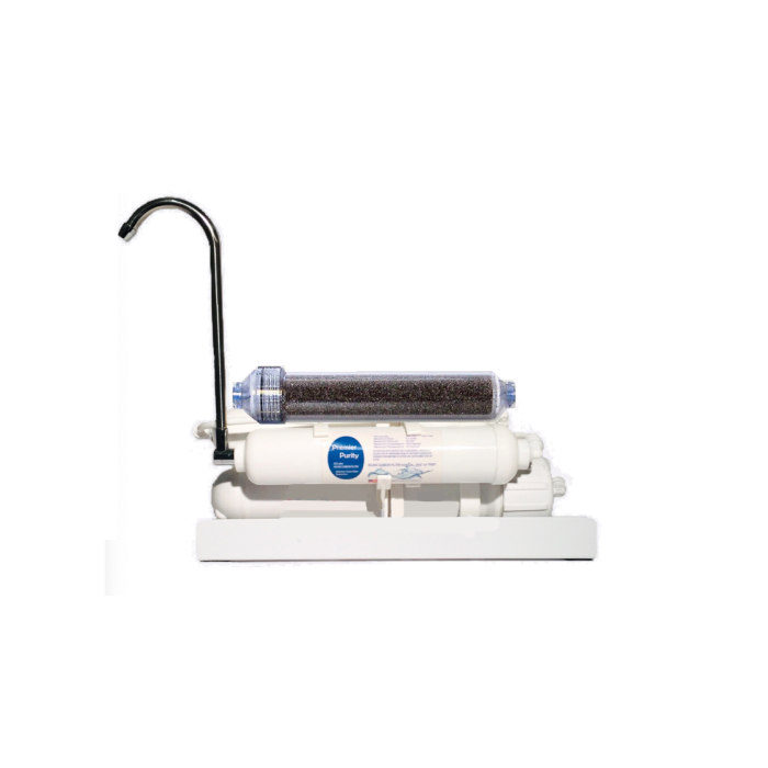 Dual Outlet Counter Top Reverse Osmosis Water Filtration System (Drinking & Aquarium Use