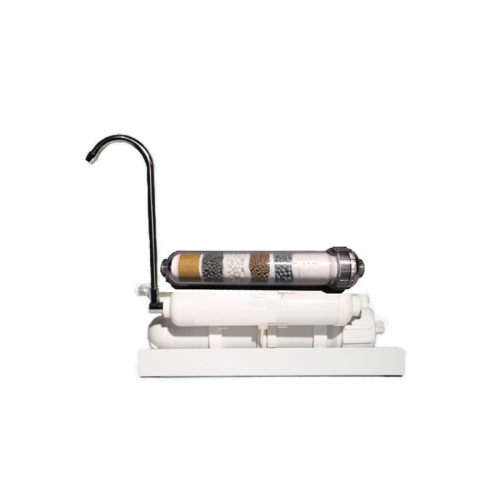 Aqua True Blue Add-On Spout + Elbow Spout Adapter for Portable or Countertop Water Filtration Systems | Chrome Finish | Lead Free |