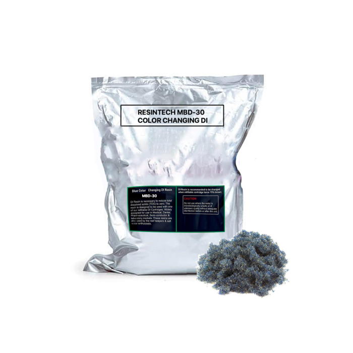 ADD-ON TO ANY FILTER SET: Resintech MBD-30 Color Changing – Indicating DI Resin (Deionizing) – 1.25 Pounds $14.99