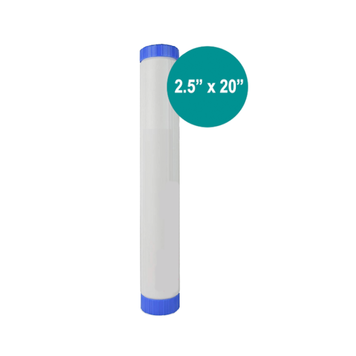 2.5″ x 20″ Standard Blue Refillable Birm Filter – for Iron and Manganese Reduction | Whole House Water Filter