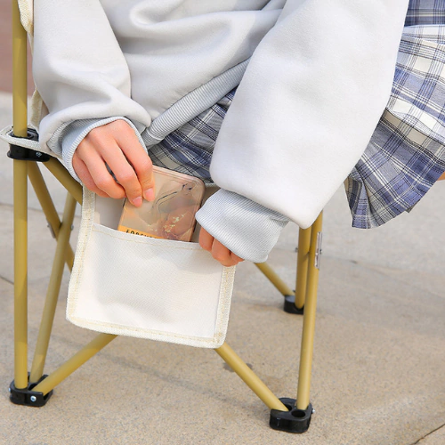 Silla Plegable de Camping de Metal Portátil – Parrillas, Jardín y Exterior