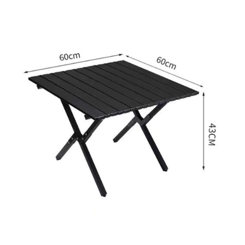 Mesa Plegable Enrollable de Aluminio y Acero – Portátil y Resistente