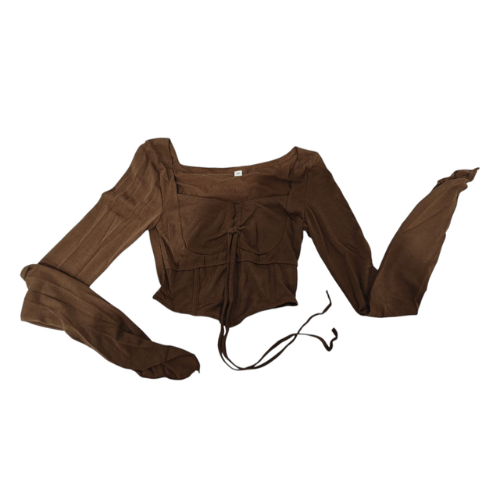 CORSET MARRON MANGA LARGA