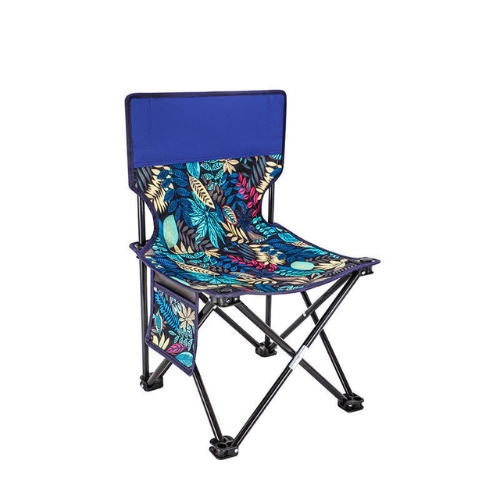 Silla Plegable de Camping de Metal Portátil – Parrillas, Jardín y Exterior