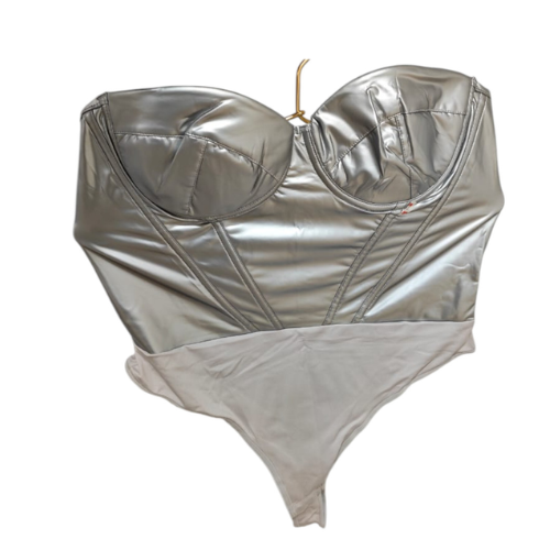  CORSET 8588 PLATEADO CON COPA
