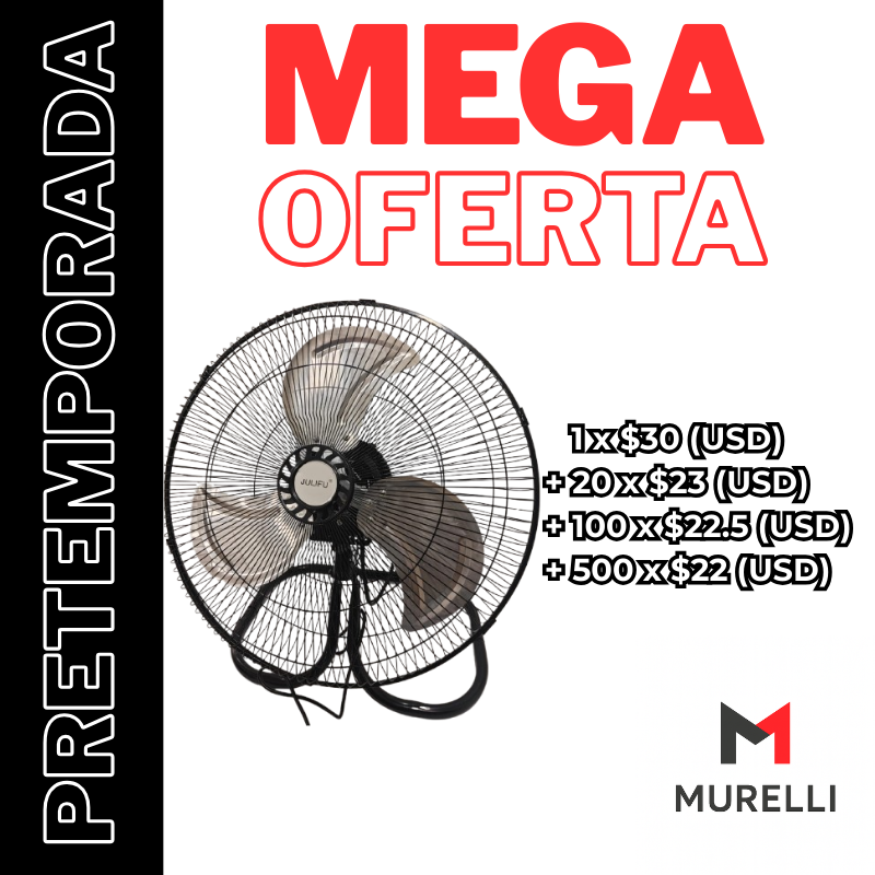 Ventilador 18" de Alta Potencia – 3 Velocidades, Motor 55W