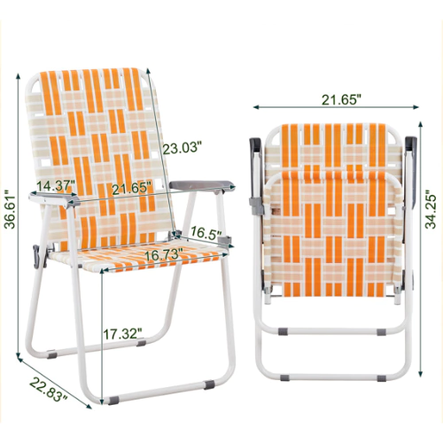 Silla plegable de aluminio
