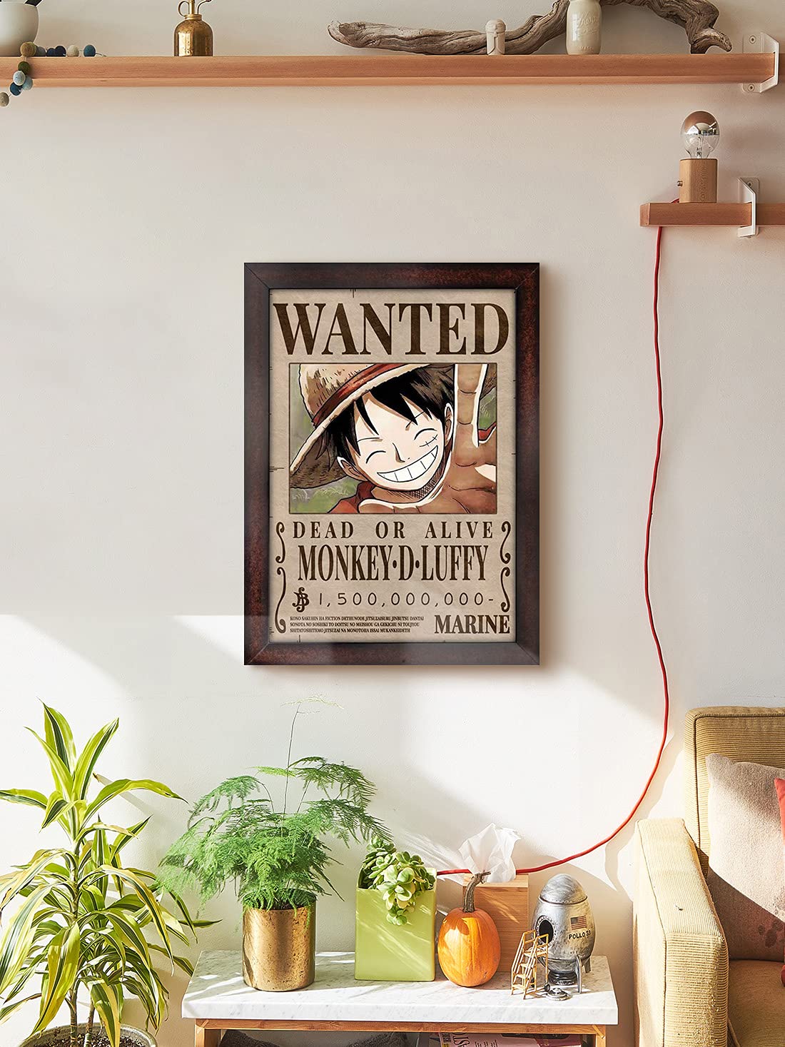 Monkey D. Luffy Wanted Poster Wall Art