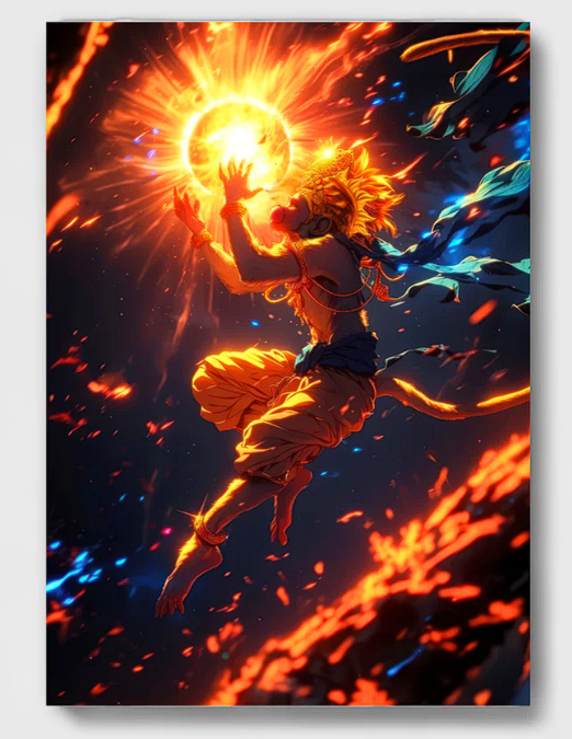 Hanuman Divine Energy Poster
