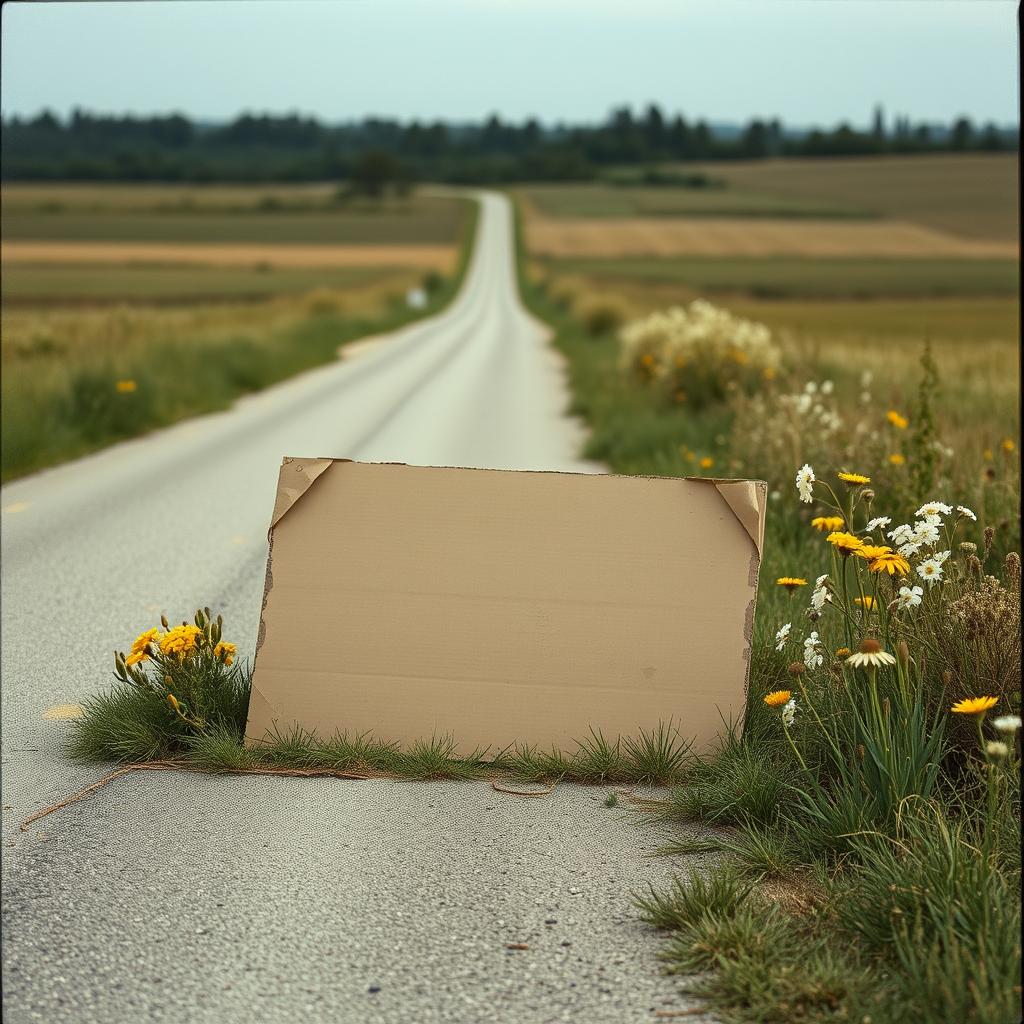 CARDBOARD SIGN SALLY