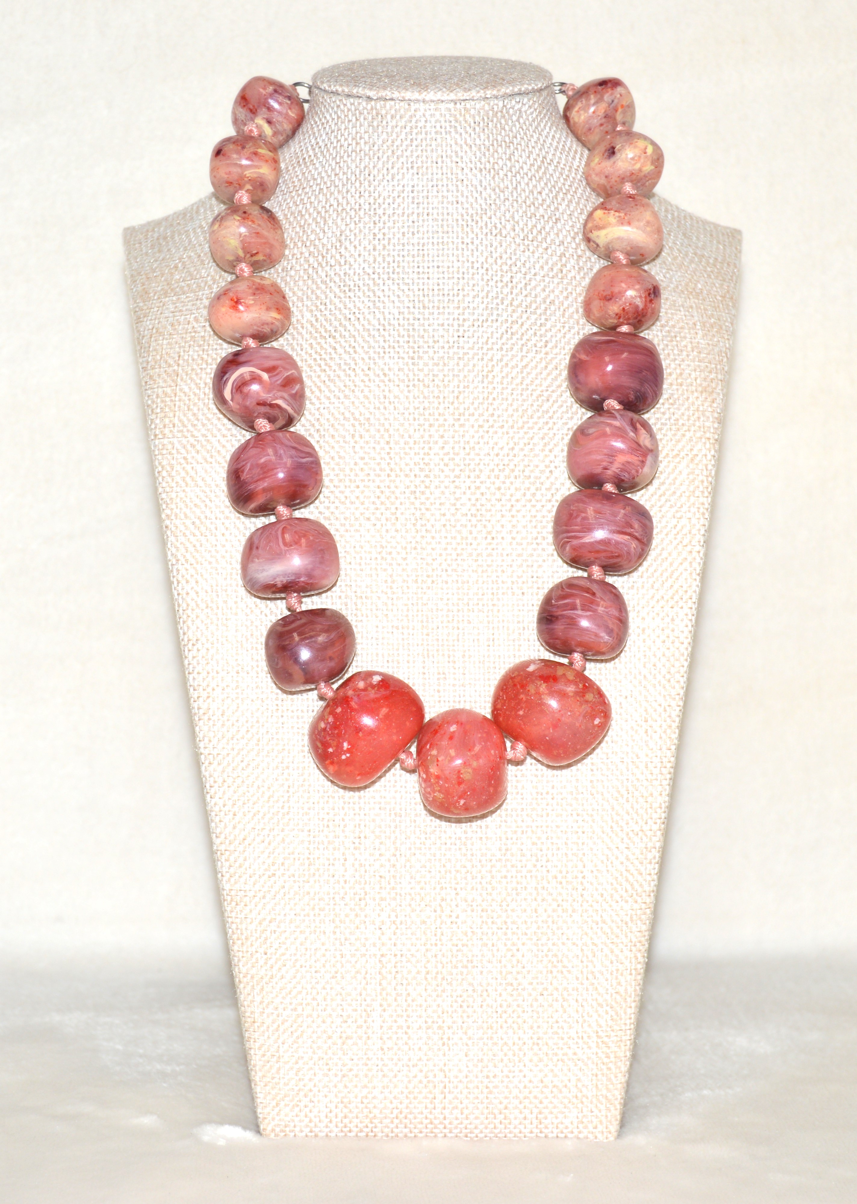 Chunky Red Gemstone Necklace