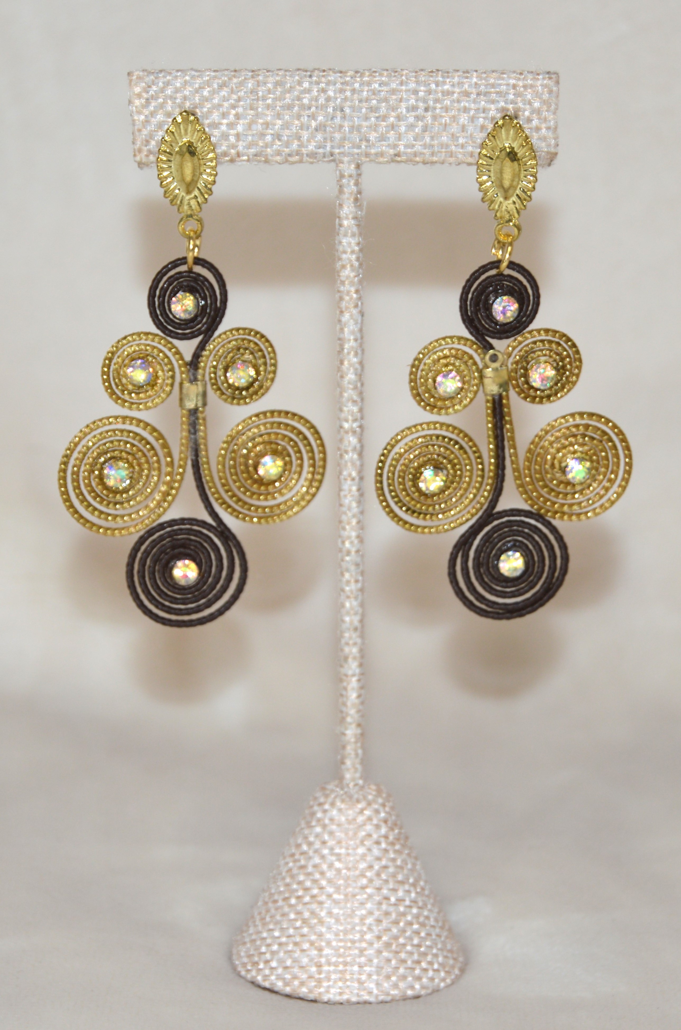 Wire Spiral Earrings