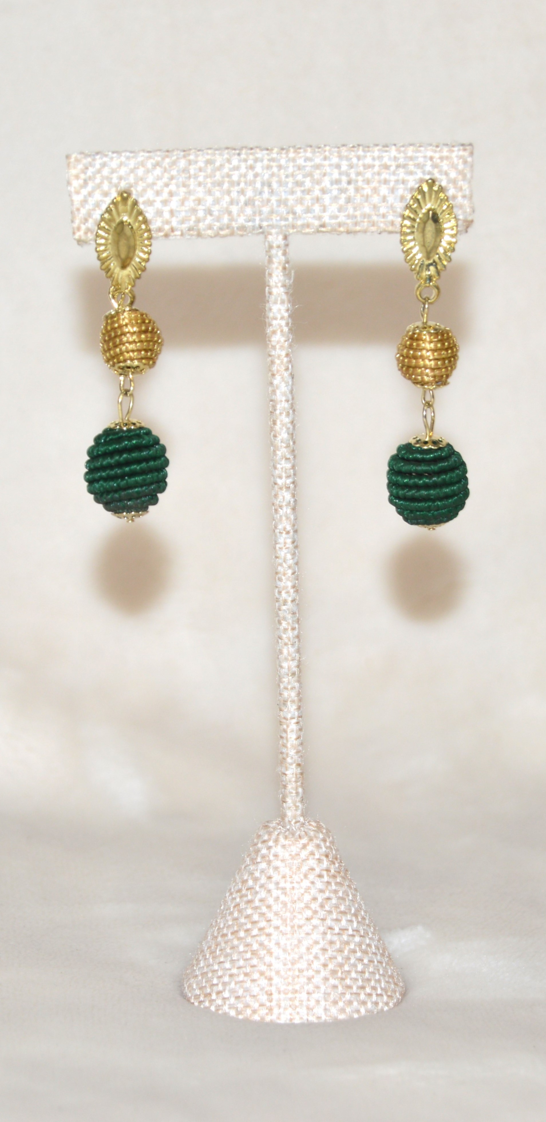 Elegant Beaded Drop Earrings