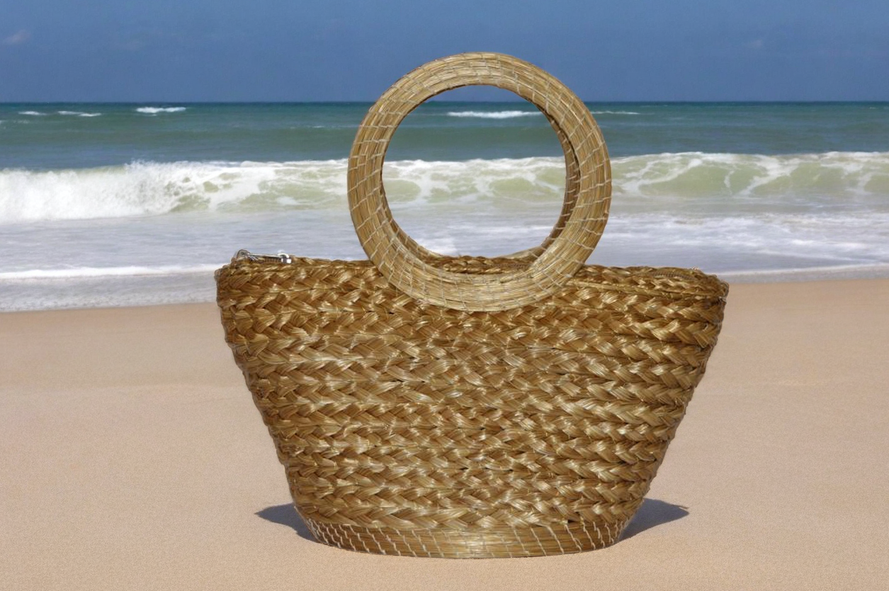 Handwoven with round handle Bag
