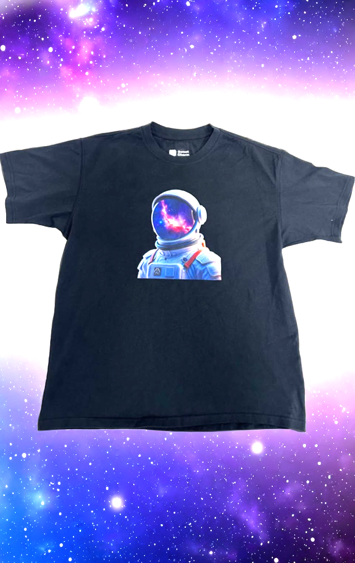 Astronaut Galaxy Print T-Shirt
