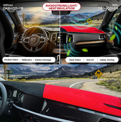 Apex Custom Fit Dashboard Mat Cover For Sedan, Hatchback, , MPV, Truck, SUV etc.