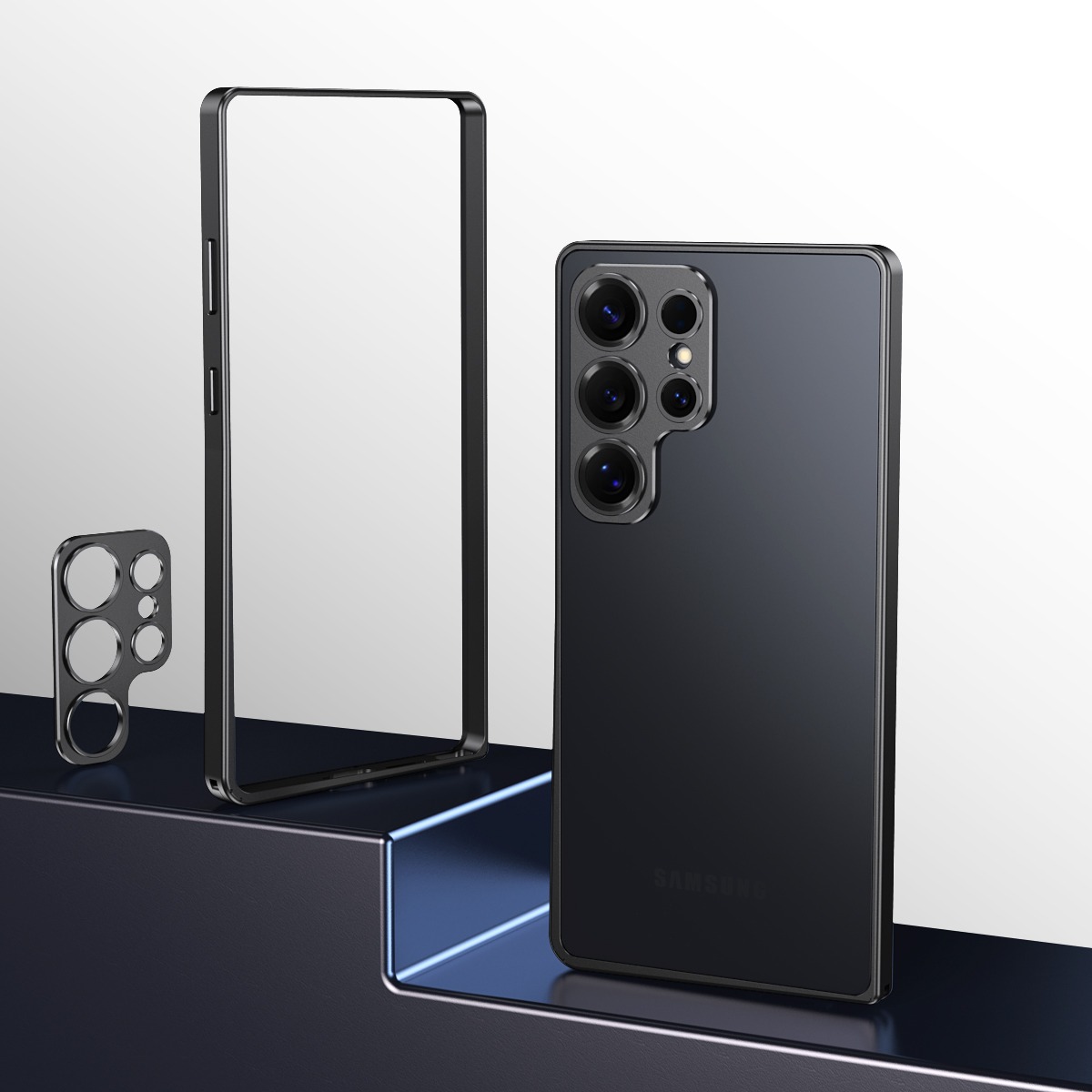 Protactive Frame Cover Case for Samsung Galaxy S24 Ultra Black