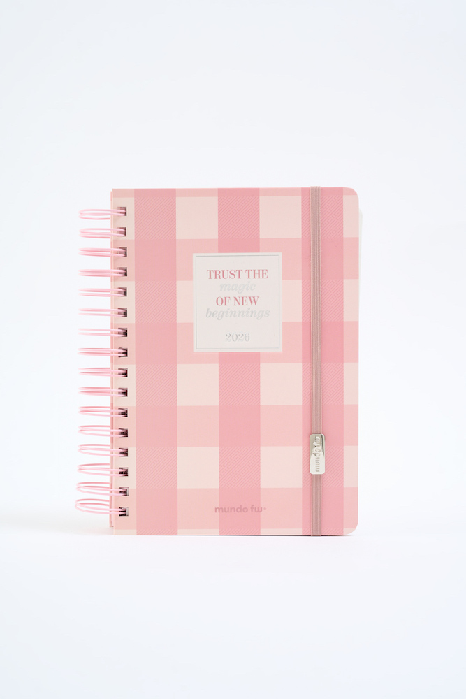 PINK 15X21 C/ESPIRAL DIARIA
