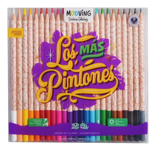 Lápices de colores MOOVING x24