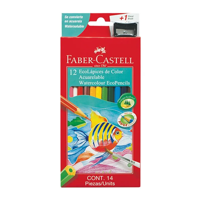 Lápices Faber Castell acuarelables x12