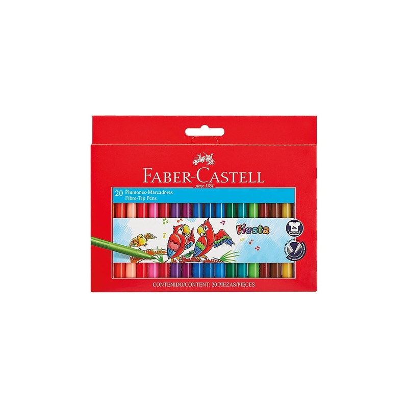 Fibras Faber Castell x20