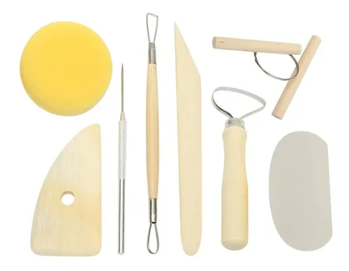  Kit utensilios para cerámica 8 piezas