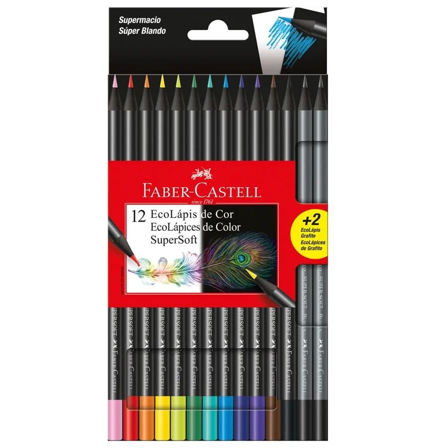 Lapices Faber Castell super soft x12