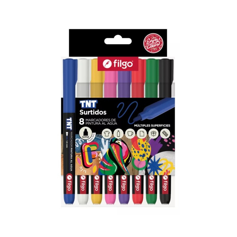 Marcador filgo TNT X8 1MM