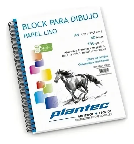 Cuaderno A4 plantec x40 hojas 150gr