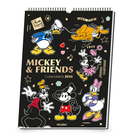 Calendario mooving 2026 Mickey Friends/ Hello Kitty