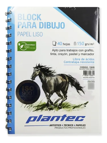 Cuaderno A5 plantec x40 hojas 150gr