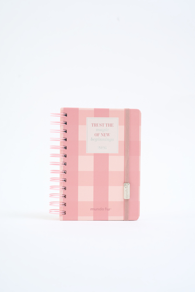 PINK 12X17 C/ESPIRAL DIARIA