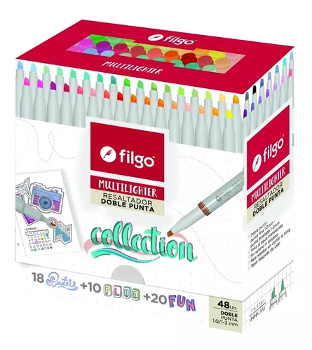 Resaltadores FILGO multilighter collection x48
