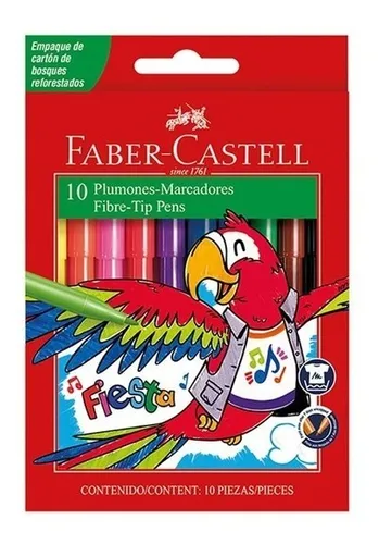 Fibras Faber Castell x10