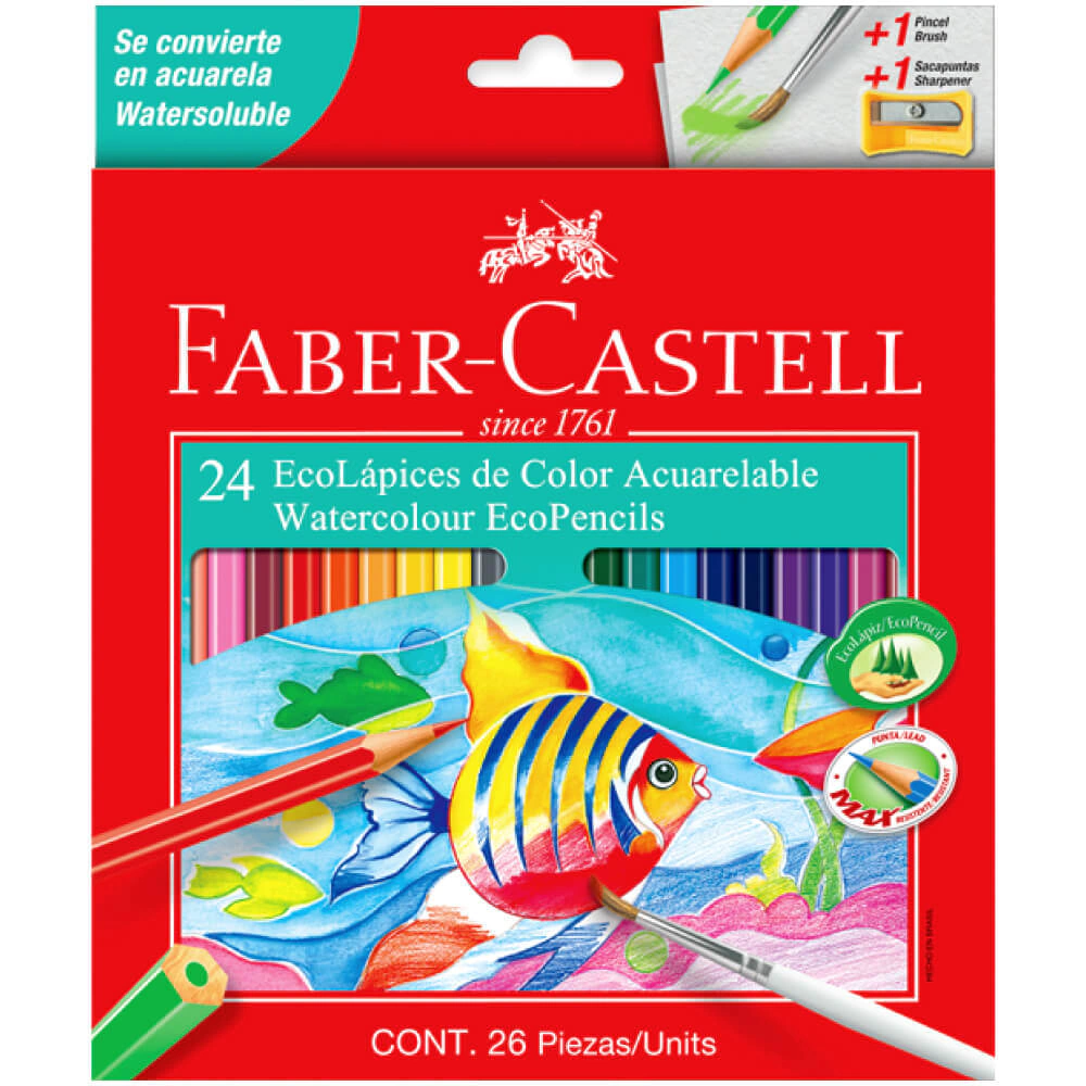  Lápices Faber Castell acuarelables x24