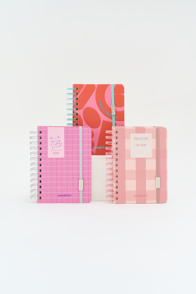 PINK 12X17 C/ESPIRAL DIARIA