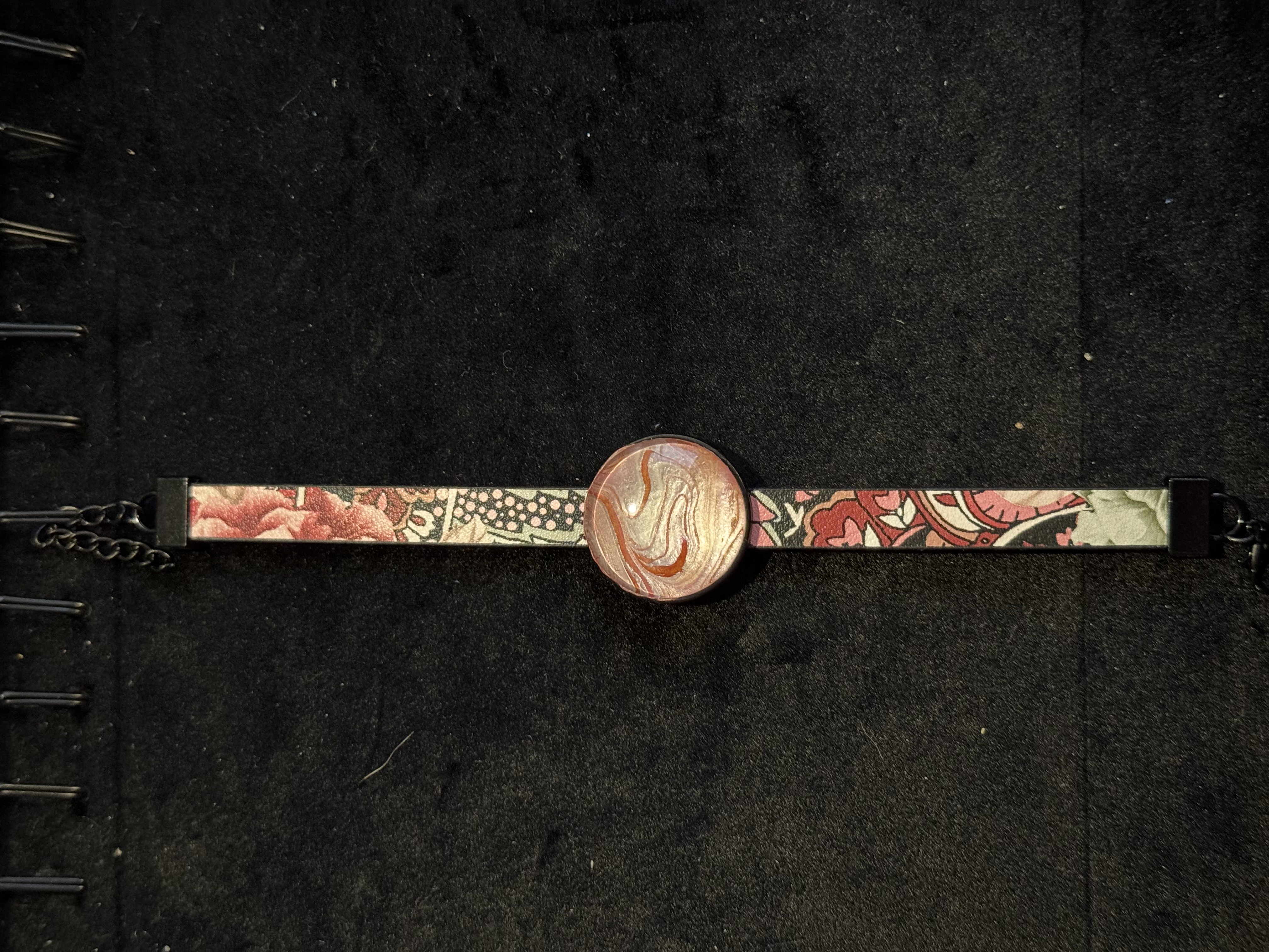 Handmade floral bracelet