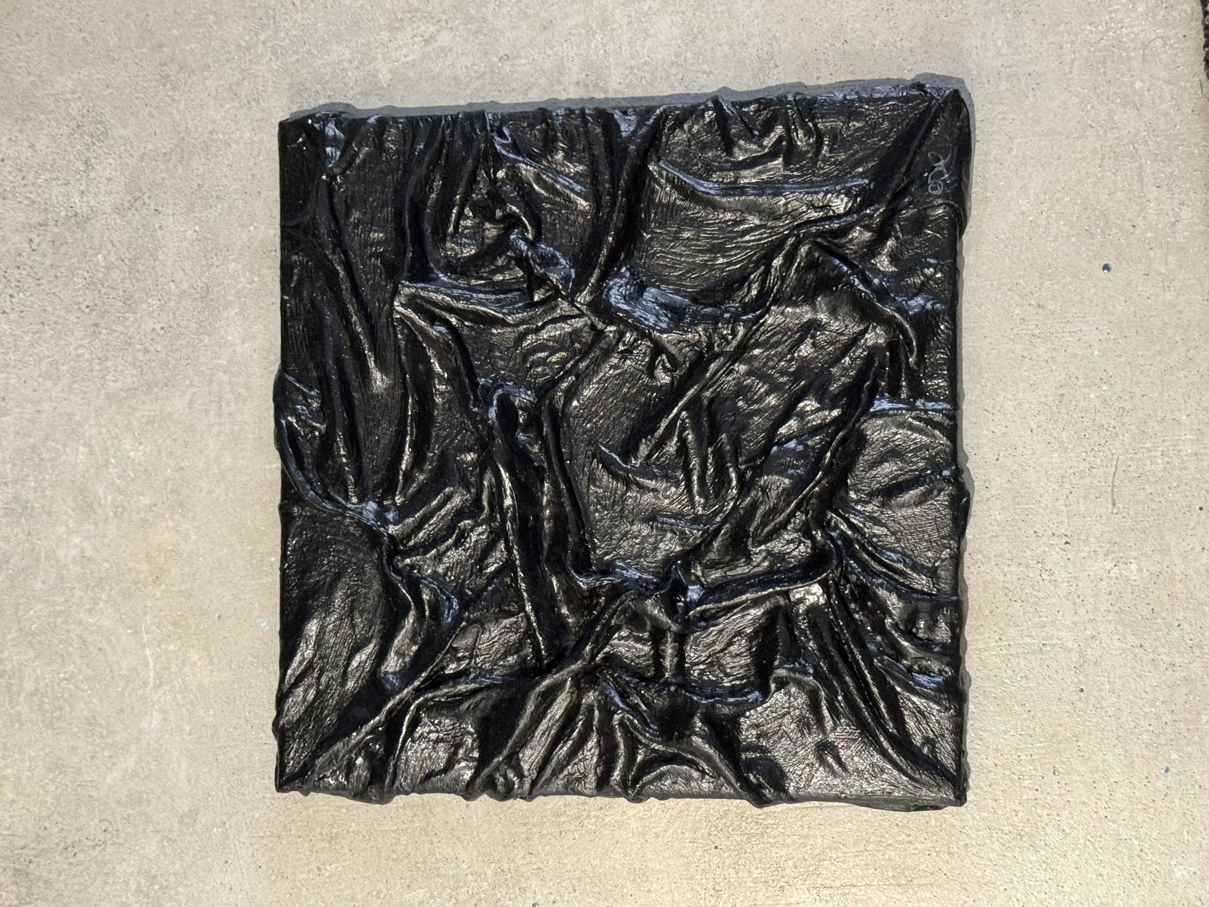 Textured Black panel 1