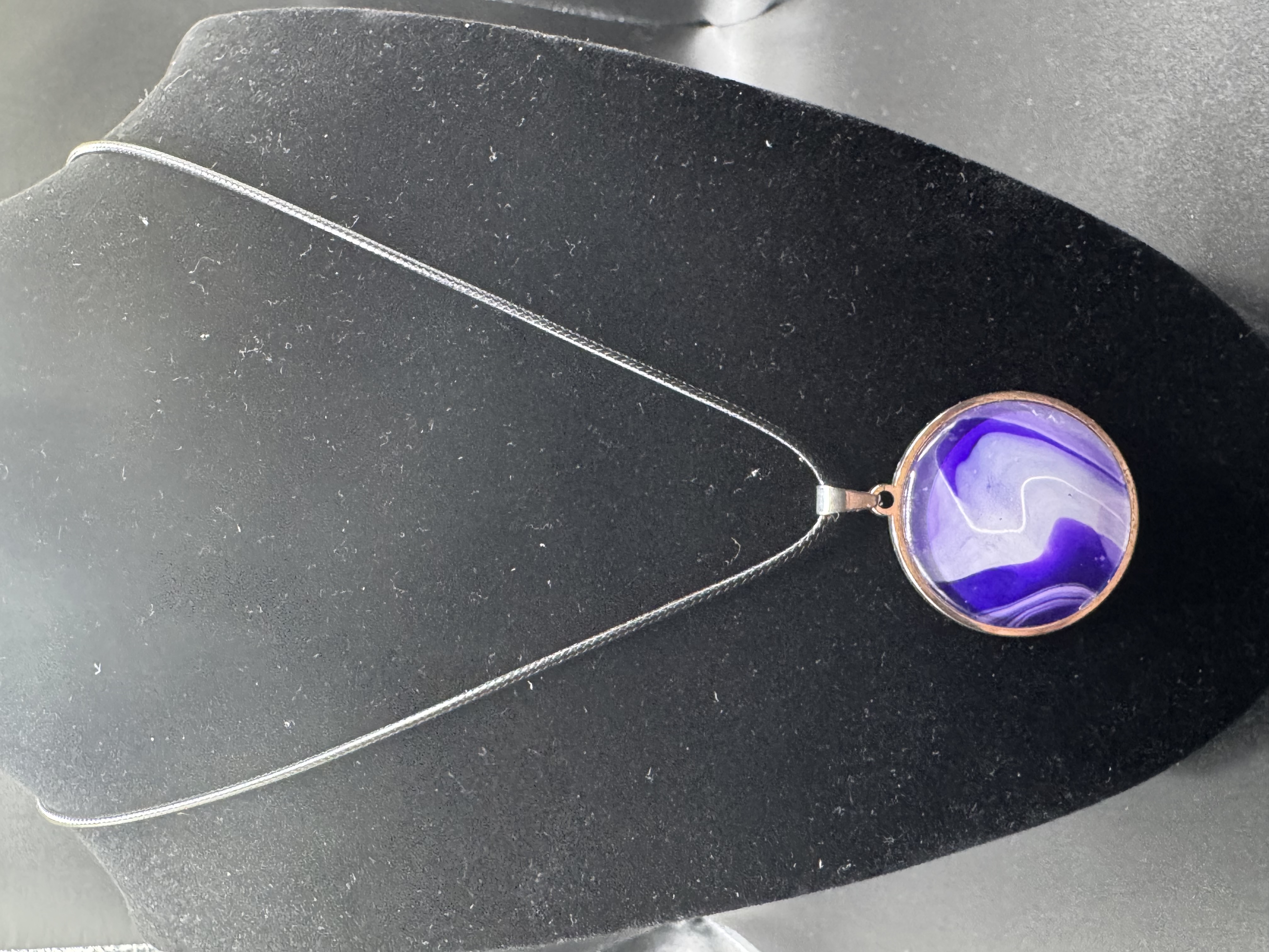 Purple Pendant Necklace