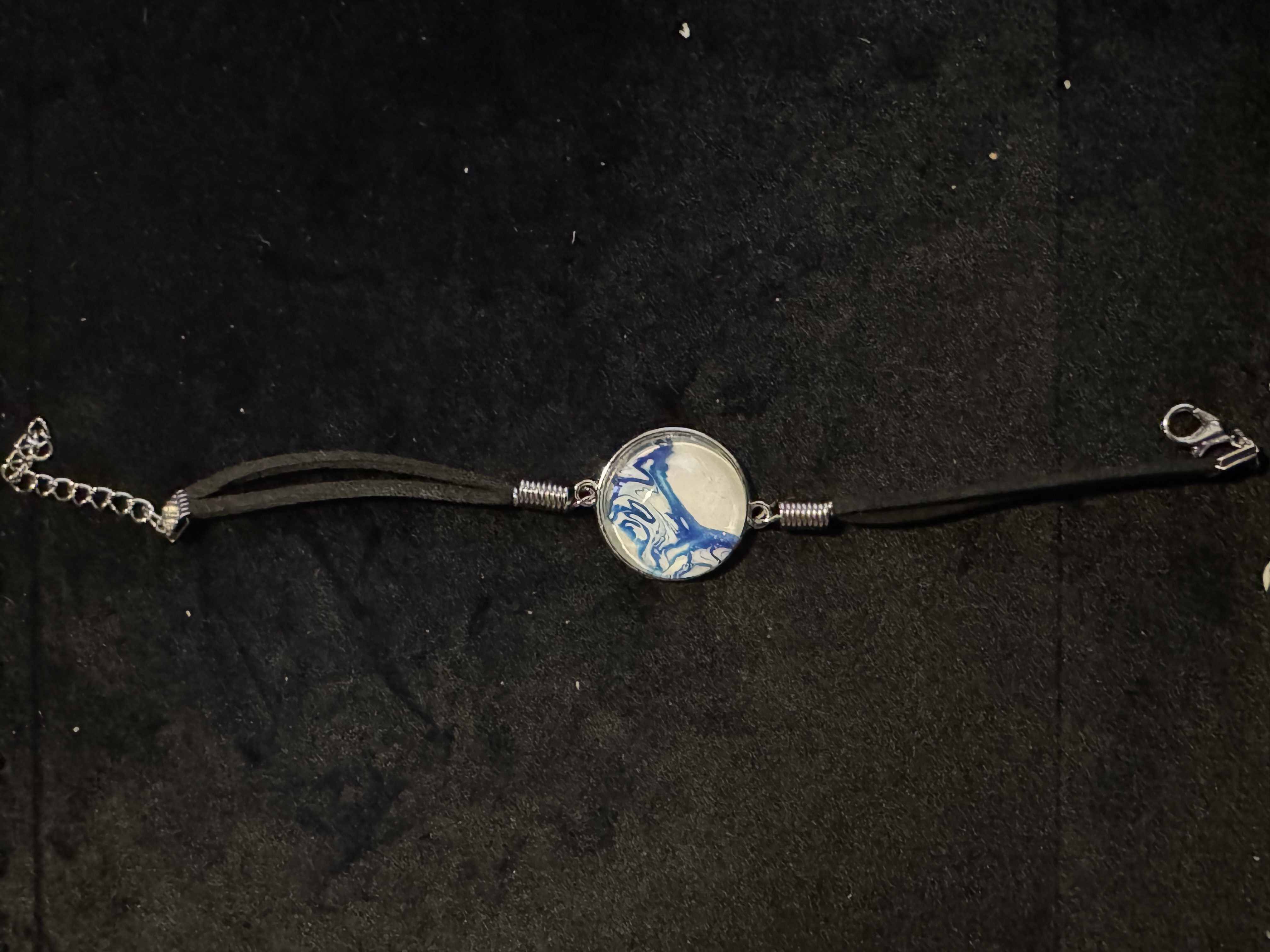 Handcrafted Blue Art Bracelet