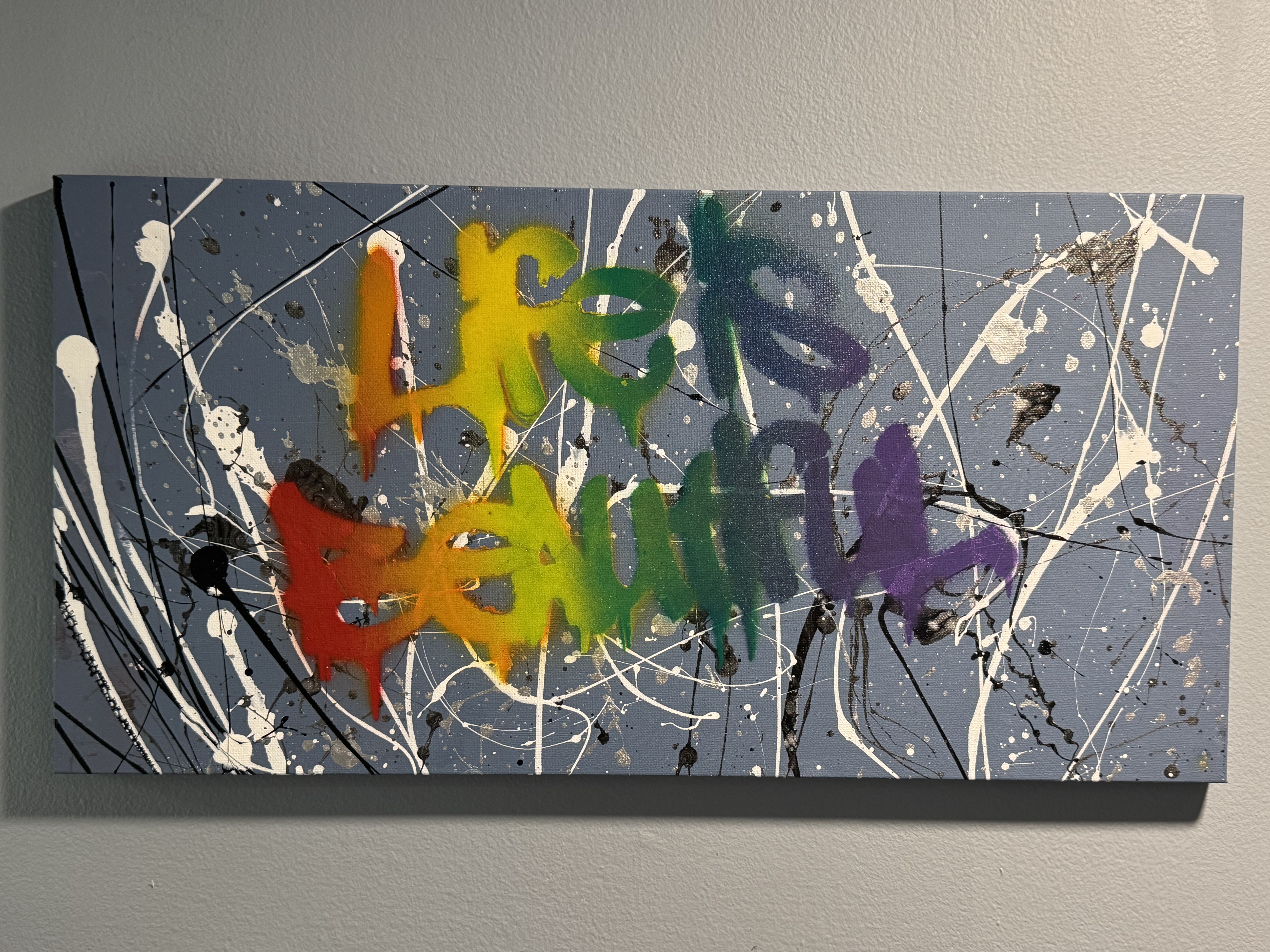 Life Is Beautiful Graffiti Canvas