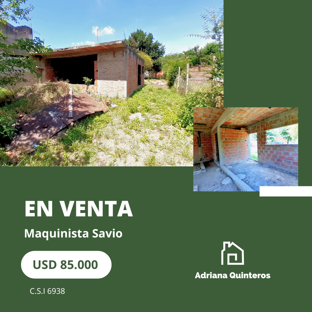 Lote con construccion - Maquinista Savio