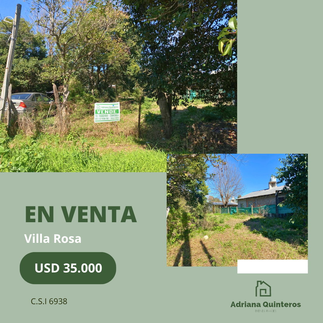 Lote 400 m² en Barrio Boggio - Villa Rosa 